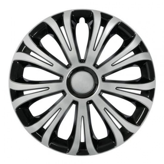 ΤΑΣΙΑ AVERA SILVER ΚΑΙ BLACK 15 INCH ΑΣΗΜΙ/ΜΑΥΡΟ ΣΕΤ