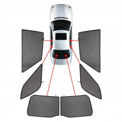 CarShades - ΚΟΥΡΤΙΝΑΚΙΑ  CAR SHADES ΓΙΑ SEAT ALTEA 5D 2013+ - 6 ΤΕΜ. (PVC.SEA-ALTE-5-B)