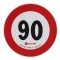 ΣΗΜΑ ΤΑΧΥΤΗΤΑΣ ΧΙΛΙΟΜΕΤΡΩΝ 90km/h ΑΥΤΟΚΟΛΛΗΤΟ 20CM ΔΙΑΜΕΤΡΟ