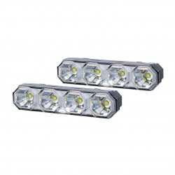 DRL HOR78 12/24V ΠΡΟΣΘΕΤΟ DAYTIME ΔΙΕΘΝΗ ΜΕ 4LED 6W 120,5x36,8mm ΜΑΥΡΟ 2ΤΕΜ