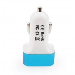 Amio - Φορτιστής Αυτοκινήτου USB Dual με Βολτόμετρο και Ένδειξη Κατανάλωσης τάση λειτουργίας 12-24V απόδοσης 3A για Επιβατικά Αυτοκίνητα και Φορτηγά - 1 τεμ. (01028/AM)