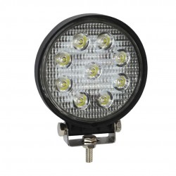 Amio – Προβολέας Εργασίας LED Στρογγυλός AWL04 9-60V 27W 6000K 2200lm 9 LED Spot για Ισχυρό Φωτισμό σε Καθημερινή Χρήση – 1 Τεμ. (01615/AM)