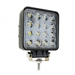 Amio - Προβολέας Εργασίας LED AWL05 FLAT 4000lm 48W 9-60V 16LED - Ισχυρός Φωτισμός & Απόδοση σε Δύσκολες Συνθήκες - 108x108x57mm - 1 Τεμ. (01700/AM)