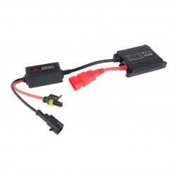 Amio - Kit Xenon H4 6000K 35W 12V με SLIM ballast για ισχυρό λευκό φωτισμό δρόμου και καθαρή δέσμη με εύκολη εγκατάσταση σε περιορισμένο χώρο - 1 Σετ (01941/AM)