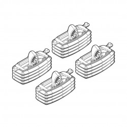ΑΚΡΑ ΓΙΑ ΜΠΑΡΕΣ NORDRIVE ΓΙΑ FIAT IDEA 01/04-11/12 KIT