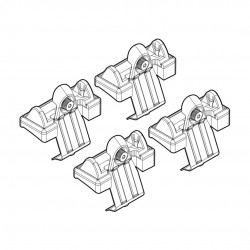 ΑΚΡΑ ΓΙΑ ΜΠΑΡΕΣ NORDRIVE ΓΙΑ FIAT 500L 09/12+ KIT