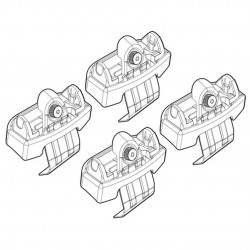 ΑΚΡΑ ΓΙΑ ΜΠΑΡΕΣ NORDRIVE ΓΙΑ AUDI A4 4D 11-15+ KIT