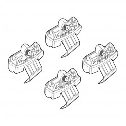 ΑΚΡΑ ΓΙΑ ΜΠΑΡΕΣ NORDRIVE ΓΙΑ VOLVO S60 4D 04/19+ KIT