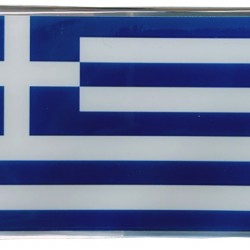 GREECE ΑΥΤΟΚΟΛΛΗΤΗ ΕΛΛΗΝΙΚΗ ΣΗΜΑΙΑ 10 X 6,8 cm ΜΠΛΕ/ΛΕΥΚΟ/ΧΡΩΜΙΟ ΜΕ ΕΠΙΚΑΛΥΨΗ ΣΜΑΛΤΟΥ- 1 ΤΕΜ.