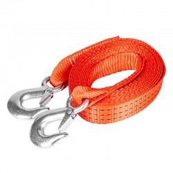 AMiO - Ιμάντας Ρυμούλκησης Tow Rope 35 mm 3000 kg 5 m με Γάντζους και Ασφάλεια Hook+Hook - 1 Τεμ. (02011/AM)