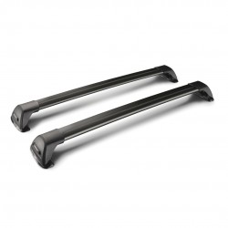 ΜΠΑΡΕΣ ΟΡΟΦΗΣ ΑΛΟΥΜΙΝΙΟΥ ΜΑΥΡΗ YAKIMA FLUSH BAR STANDARD 105cm ΜΕ ΚΛΕΙΔΙ - 2 TEM.