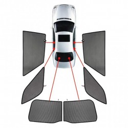 CarShades - ΚΟΥΡΤΙΝΑΚΙΑ  CAR SHADES ΓΙΑ OPEL CROSSLAND X 5D 2017> - 6 ΤΕΜ. (PVC.VAU-CROS-5-A)
