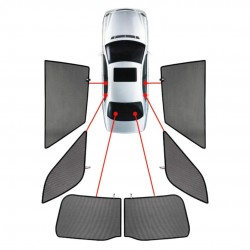 CarShades - ΚΟΥΡΤΙΝΑΚΙΑ  CAR SHADES ΓΙΑ JEEP COMPASS 5D 2020+ - 6 ΤΕΜ. (PVC.JEE-COMP-5-A)