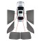 CarShades - ΚΟΥΡΤΙΝΑΚΙΑ  CAR SHADES ΓΙΑ MERCEDES E-KLAS W213 4D 2016+ - 6 ΤΕΜ. (PVC.MB-E-4-C)