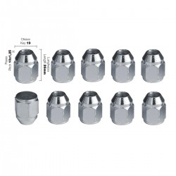 Simoni Racing – Παξιμάδι Κωνικό 10x1.25 (26mm) (19) για Τροχούς & Ζάντες Στερεώση Υψηλής Ασφάλειας Κωνική Έδραση – 10 Τεμ. (SRDR/12-10)