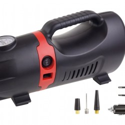 Amio - ΚΟΜΠΡΕΣΕΡ ΑΕΡΑ ΕΛΑΣΤΙΚΩΝ 230/12V 150psi 10bar ΜΕ ΦΙΣ ΑΝΑΠΤΗΡΑ & LED ΦΑΚΟ & ΚΑΛΩΔΙΟ - 1 τεμ. (02383/AM)