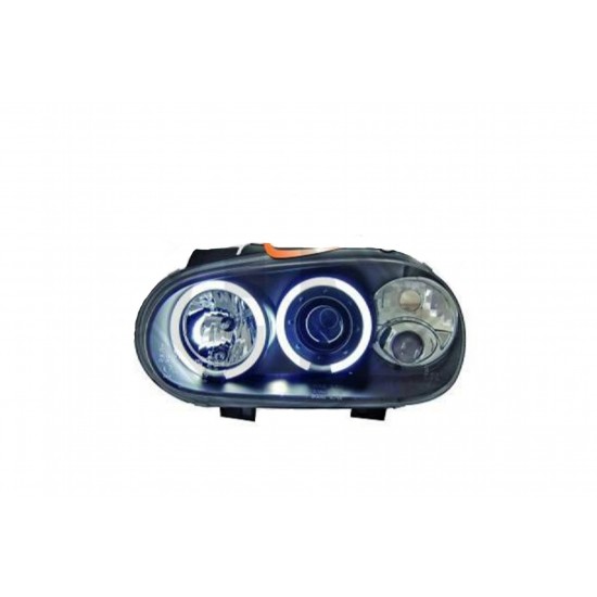 ΦΑΝΑΡΙΑ ΓΙΑ VW GOLF 4 09.1997-09.2003 ANGELEYES+CCFL BLACK
