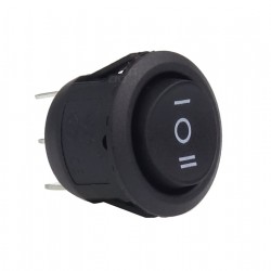 Amio - ΔΙΑΚΟΠΤΗΣ ΣΤΡΟΓΓΥΛΟΣ 3 ΘΕΣΕΩΝ 12V 2cm BU03 - 1ΤΕΜ. (02463/AM)