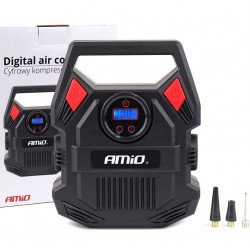 Amio - ΚΟΜΠΡΕΣΕΡ ΑΕΡΑ 12V 10bar/150psi ΜΕ 3 ΑΝΤΑΠΤΟΡΕΣ ΚΑΙ ΨΗΦΙΑΚΗ ΕΝΔΕΙΞΗ ACOMP-17 AMIO - 1 τεμ. (02642/AM)