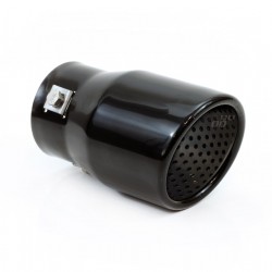 Amio - Άκρο Εξάτμισης Μαύρο Ματ 130x76mm για Απολήξεις Φ43 έως 62mm από Ανοξείδωτο Χάλυβα για Βελτίωση Εμφάνισης και Ήχου Αυτοκινήτου - 1 τεμ. (01317/AM)