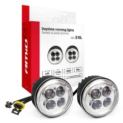 Amio – Στρογγυλά Φώτα Ημέρας DRL LED 12V 800Lm για Αυξημένη Ορατότητα & Ασφάλεια σε Αυτοκίνητο – Σετ 2 Τεμ. (01525/AM)
