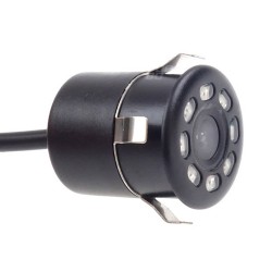 Amio – Κάμερα οπισθοπορείας HD-307 IR Night Vision με LED 18mm 12V, εξασφαλίστε απόλυτη ορατότητα στο σκοτάδι με υπέρυθρες διόδους για ασφαλές παρκάρισμα – 1 Τεμ. (02164/AM)