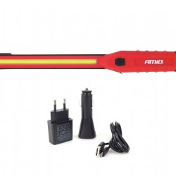 Amio – Φακός εργασίας WT01 COB LED 150/300lm 3W με μαγνητική βάση και γάντζο, εξασφαλίστε κορυφαίο επαγγελματικό φωτισμό επιθεώρησης σε κάθε δύσκολο σημείο του οχήματος – 1 Τεμ. (02170/AM)