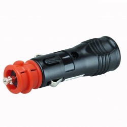 Amio - Φις Αναπτήρα 12-24V 2 σε 1 για αξιόπιστη τροφοδοσία συσκευών σε υποδοχή αναπτήρα με συμβατότητα DIN και Euro και σταθερή σύνδεση σε αυτοκίνητα και επαγγελματικά οχήματα - 1 Τεμ. (02050/AM)