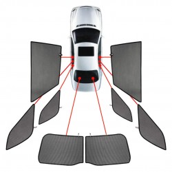 CarShades - ΚΟΥΡΤΙΝΑΚΙΑ  CAR SHADES ΓΙΑ MERCEDES GLE W167 5D 2019+ - 8 ΤΕΜ. (PVC.MB-GLE-5-B)