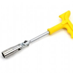 Amio - Μπουζόκλειδο T-Handle 16mm για Εύκολο Λύσιμο και Σφίξιμο Μπουζί με Σταθερό Κράτημα και Άνετη Χρήση - 1 Τεμ. (01719/AM)