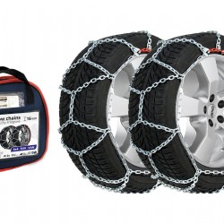 Amio - Σετ Αλυσίδων Χιονιού 4x4 16mm για SUV και Βαρέως Τύπου Οχήματα με Υψηλή Αντοχή και Σταθερή Πρόσφυση σε Χιόνι & Πάγο - 1 Σετ (02124/AM)