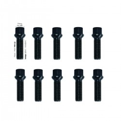 ΜΠΟΥΛΟΝΙΑ ΣΦΑΙΡΙΚΑ 14x1,50 40mm (17) ΜΑΥΡΑ  SIMONI RACING - 10 TEM.
