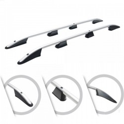 ΜΠΑΡΕΣ ΟΡΟΦΗΣ ΓΙΑ FORD TRANSIT CONNECT / TOURNEO CONNECT / VW CADDY 2021+ ΠΑΡΑΛΛΗΛΕΣ L1 ΑΛΟΥΜΙΝΙΟΥ ΑΣΗΜΙ ΟMTEC - 2 TEMΑΧΙΑ