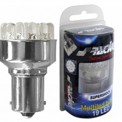 BA15s ΛΑΜΠΑ ΜΕ 19LED ΚΟΚΚΙΝΟ SIMONI RACING - 1 TEM.