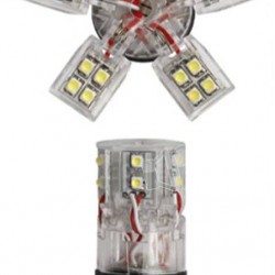 ΛΑΜΠΑΚΙ BAY15d ME 30LED ΚΟΚΚΙΝΟ SIMONI RACING