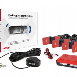 AMiO – Σύστημα Παρκαρίσματος 12V με 4 Αισθητήρες Inside Mount 16,5mm σε Μαύρο χρώμα και Buzzer, σταθμεύστε με απόλυτη ασφάλεια και εργοστασιακή αισθητική – 1 Τεμ. (02253/AM)