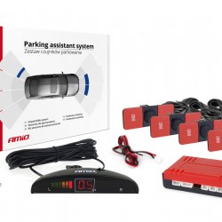 AMiO – Σύστημα Παρκαρίσματος 12V με 4 Αισθητήρες Inside Mount 16,5mm σε Μαύρο χρώμα και Οθόνη LED, παρκάρετε με απόλυτη οπτική ακρίβεια και κομψό OEM look – 1 Τεμ. (02255/AM)
