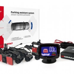AMiO – Σύστημα Παρκαρίσματος 12V με 8 Αισθητήρες Inside Mount 16,5mm και Έγχρωμη Οθόνη LED-Graph, εξασφαλίστε κορυφαία περιμετρική ορατότητα και απόλυτη προστασία από κρυφά εμπόδια – 1 Τεμ. (02258/AM)