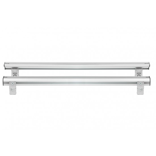 ΒΑΣΕΙΣ ΣΤΗΡΙΞΗΣ ΑΛΟΥΜΙΝΙΟΥ TBR FIXING PROFILE KIT M 116,6 cm ΣΕ ΑΣΗΜΙ ΧΡΩΜΑ ΜΕ ΥΠΟΔΟΧΕΣ T-SYSTEM ΓΙΑ ΜΠΑΡΕΣ TBR ΚΑΡΟΤΣΑΣ ΣΕ PICKUP ΚΑΙ ΑΓΡΟΤΙΚΑ ΟΧΗΜΑΤΑ MENABO - 2 ΤΕΜ.