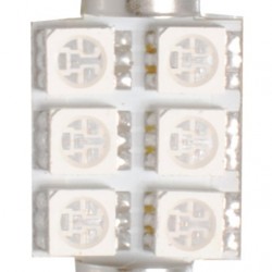ΛΑΜΠΑΚΙΑ ΠΛΑΦΟΝΙΕΡΑΣ C5W/C10W 12V 1,44W SV8,5 36mm PREMIUM LED 6xSMD5050 ΜΠΛΕ M-TECH - 1 ΤΕΜ.