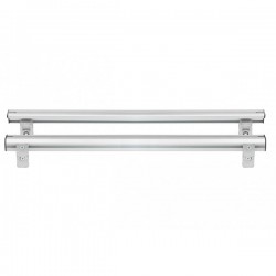 ΒΑΣΕΙΣ ΣΤΗΡΙΞΗΣ ΑΛΟΥΜΙΝΙΟΥ TBR FIXING PROFILE KIT XL 146,6 cm ΣΕ ΑΣΗΜΙ ΧΡΩΜΑ ΜΕ ΥΠΟΔΟΧΕΣ T-SYSTEM ΓΙΑ ΜΠΑΡΕΣ TBR ΚΑΡΟΤΣΑΣ ΣΕ PICKUP ΚΑΙ ΑΓΡΟΤΙΚΑ ΟΧΗΜΑΤΑ MENABO - 2 ΤΕΜ.