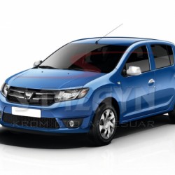ΚΑΠΑΚΙΑ ΚΑΘΡΕΠΤΗ ΧΡΩΜΙΟΥ ΜΕΤΑΛΛΙΚΑ ΓΙΑ DACIA SANDERO 2 5D 2013+