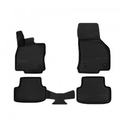 ΠΑΤΑΚΙΑ ΣΕ ΣΚΑΦΗ TPE ΛΑΣΤΙΧΟ ΓΙΑ SEAT LEON 5D 2012-2019   ΣΕ ΜΑΥΡΟ ΧΡΩΜΑ NOVLINE - 4 ΤΕΜ.