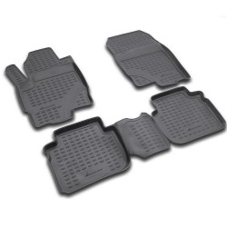 ΠΑΤΑΚΙΑ ΣΕ ΣΚΑΦΗ TPE ΛΑΣΤΙΧΟ ΓΙΑ KIA PICANTO 5D 2011-08/2017   ΣΕ ΜΑΥΡΟ ΧΡΩΜΑ NOVLINE - 4 ΤΕΜ.