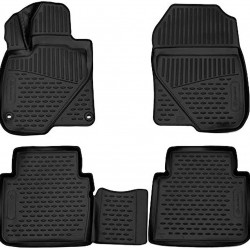 ΠΑΤΑΚΙΑ ΣΕ ΣΚΑΦΗ TPE ΛΑΣΤΙΧΟ ΓΙΑ MITSUBISHI OUTLANDER 5D 2012+  ΣΕ ΜΑΥΡΟ ΧΡΩΜΑ NOVLINE - 4 ΤΕΜ.