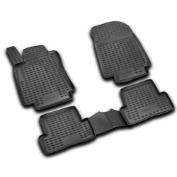 ΠΑΤΑΚΙΑ ΣΕ ΣΚΑΦΗ TPE ΛΑΣΤΙΧΟ ΓΙΑ RENAULT CLIO III 5D 2005-2012  ΣΕ ΜΑΥΡΟ ΧΡΩΜΑ NOVLINE - 4 ΤΕΜ.