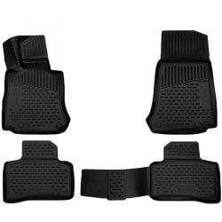 ΠΑΤΑΚΙΑ ΣΕ ΣΚΑΦΗ TPE ΛΑΣΤΙΧΟ ΓΙΑ MERCEDES GLC X253/C253 5D 2015+   ΣΕ ΜΑΥΡΟ ΧΡΩΜΑ NOVLINE - 4 ΤΕΜ.