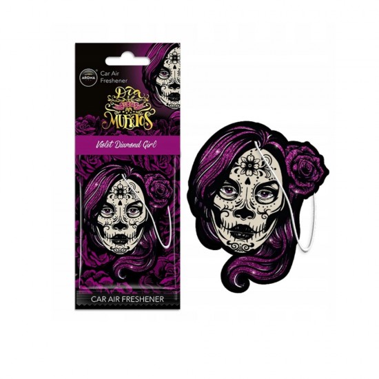 Amio - ΑΡΩΜΑΤΙΚΟ ΚΡΕΜΑΣΤΟ AROMA CAR MUERTOS VIOLET GIRL SPICY DELIGHT - 1 TEM. (A10378/AM)