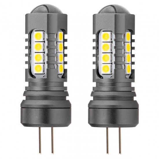Amio - ΛΑΜΠΑΚΙΑ HP24W 12/24V 18xSMD 3030 LED ΛΕΥΚΑ CAN-BUS - 2 TEM. (02803/AM)