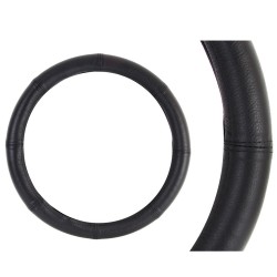 Amio - Κάλυμμα Τιμονιού Μαύρο από Δέρμα 3XL 47-49cm για πολύ μεγάλα τιμόνια με σταθερό κράτημα και άνεση σε καθημερινή χρήση με ποιοτική αίσθηση - 1 Τεμ. (01770/AM)